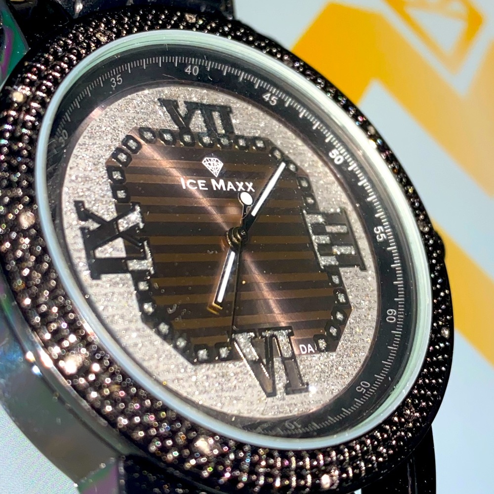 REAL diamond classy custom made watch not CZ not moissanite best gift huge sale